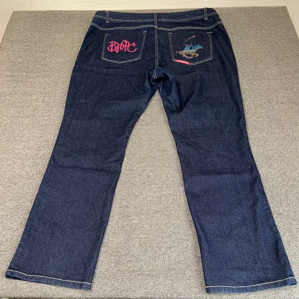 Y2K Beverly Hills Polo Club Plus Size 22 Women's Jeans Blue Dark Wash Bootcut